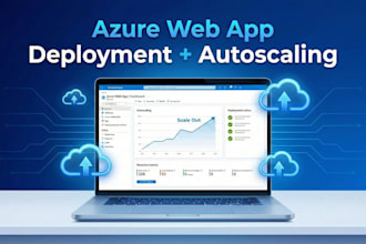 setup azure web apps with autoscaling
