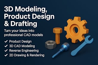 design mechanical parts, assemblies, and engineering cad models