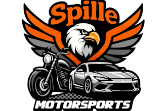 do modern motorsports logo design with free source files