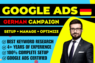 be your german google ads expert and manage profitable SEM campaign