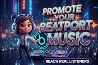 promote your beatport music professionally real and listeners