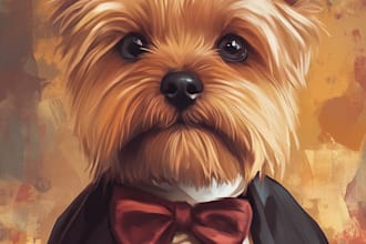 draw pet portrait, dog portrait, cat portrait