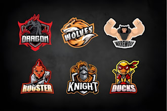 do sports, mascot, football, team, baseball, basketball and esports logo design