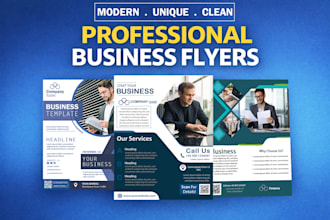 design creative and professional flyer for your business