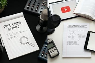 write professional true crime story scripts with crime awareness tips