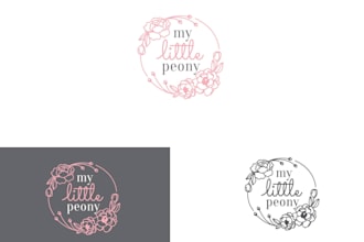 design bohemian hand drawn watercolor feminine for boutiques and floral logo