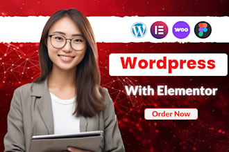 wordpress elementor website, wordpress customize, elementor design