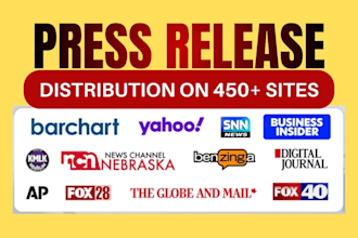 write press release and do press release distribution to top news site