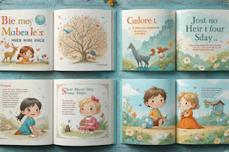 do children book formatting and book layout design