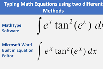 type math equations quickly