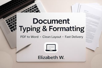 type and format your files professionally