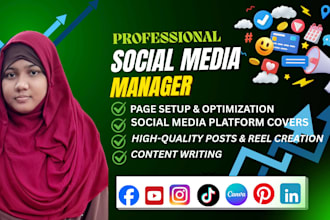 be your social media manager and content creator as a media editing expert
