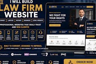 build converting law firm website attorney lawyer notary business legal website