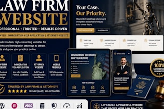 create law firm website, lawyer immigration visa application, attorney website