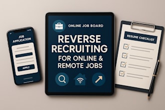 reverse recruiting for online jobs, remote work and work from home applications
