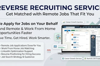 reverse recruiting for online jobs, remote work and work from home applications