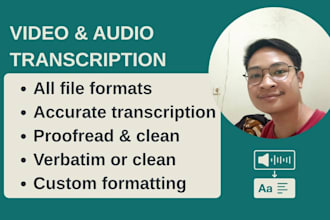 transcribe your video into text, srt, or vtt format