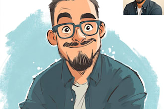 make a cartoon portrait caricature
