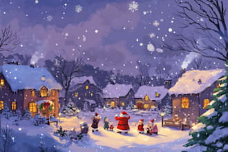 design christmas themed illustration