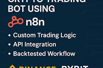 build a crypto trading bot using n8n bybit binance bitget