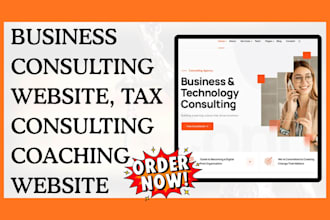 design business and tax consulting website for firms