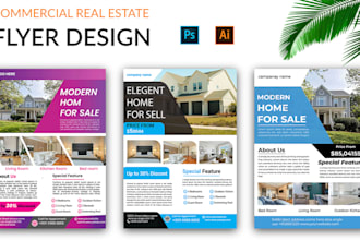 design urgent real estate flyer or brochure within 6 hours