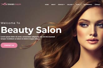 design hair extension shopify store, beauty website, wig store, hair website
