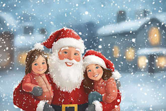 draw a realistic christmas illustration