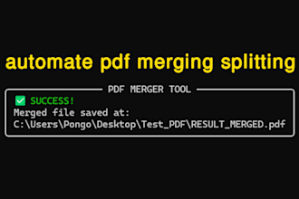 automate pdf merging splitting and image watermarking