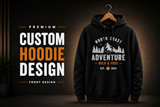 design premium custom hoodie and sweatshirt graphics