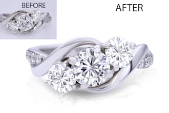 professional jewelry image retouching and enhancement