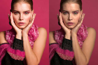 image retouching , professionally using advanced techniques