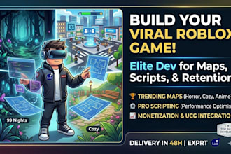 roblox game developer, roblox game map, simulator, horro, obby, roblox scripting