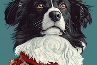 make pet portrait, dog portrait, cat portrait