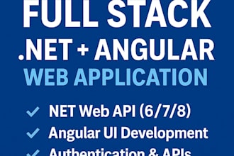 build a complete full stack dotnet and angular web application