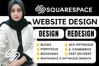 do squarespace website redesign and website development squarespace
