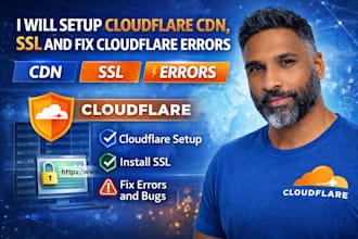setup cloudflare CDN, SSL and fix cloudflare errors