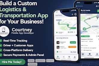 develop an ai driven fleet logistics transport or delivery app in flutter