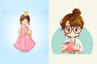 make a sweet and charming kawaii logo