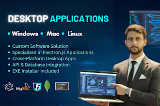 develop desktop or windows application using electronjs