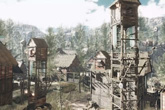 create 3d game environment open world map unity unreal engine level design asset
