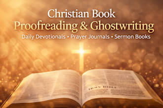 ghostwrite proofread your christian sermon books prayer journals and devotionals