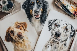 pet portrait into cute disney style