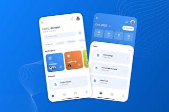 design a UX UI for mobile application android, IOS in figma
