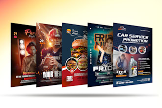 design a custom flyer or postcard in 8 hours