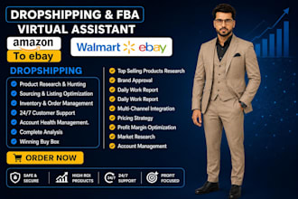 do amazon 2 step dropshipping, fba wholesale and ebay walmart automation