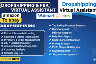 do amazon 2 step dropshipping, fba wholesale and ebay walmart automation