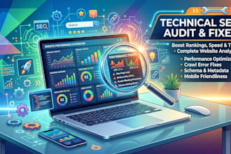 do technical SEO audit and fix google ranking issues