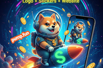 create a complete pumpfun meme coin launch kit and website