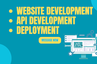 develop and deploy your website and apis
